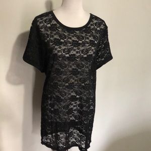 Torrid Sexy Black Lace Top
